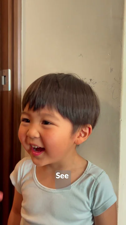"Go Dads!" Height measurement of my son 2y11mo 息子の身長測定  2歳11ヶ月
