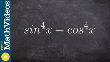 Using the difference of two squares to factor a trinomial