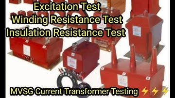 Medium Voltage Switchgear || Current Transformer Testing || CT Analyzer || Megger MIT1025
