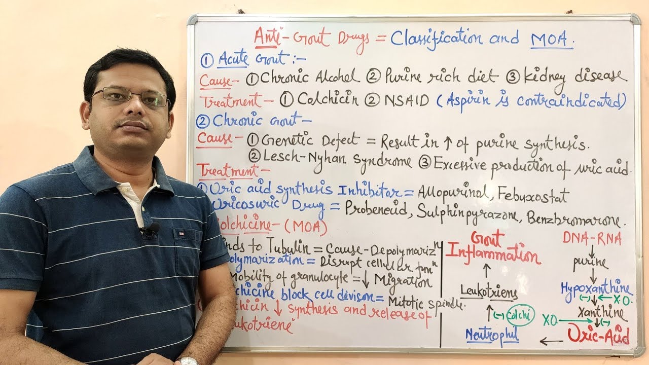 Anti Gout Drug (Part 02) = Classification and Mechanism of Action of