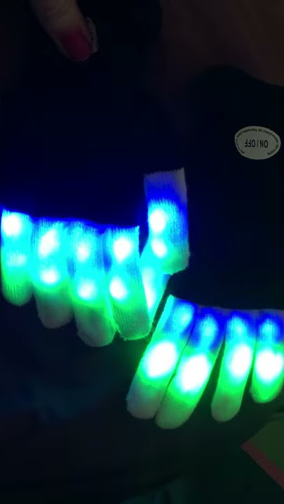 The Noodley LED Light Up Gloves for Kids Toys Games Outdoor Boy Girl Glow  Dark Costume Autistic Child Teen Adult Sizes