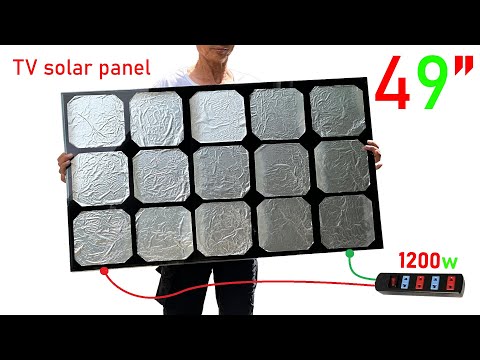 Видео: Я превращаю телевизор в солнечную панель 49 дюймов.