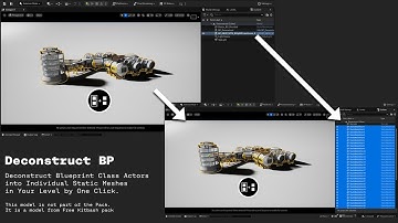 Unreal Engine - Deconstruct Blueprint Class into Individual Static Meshes