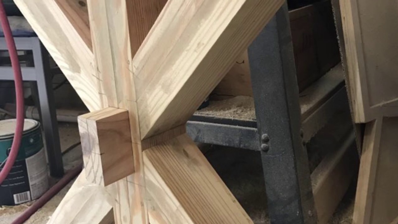 Solid pine wood farm house table YouTube