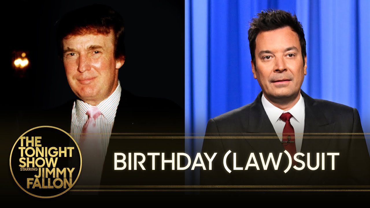 Epstein’s Shocking Birthday Book Revealed, Trump Denies Drawing Image of Naked Woman | Tonight Show