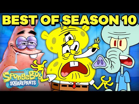 BEST Of SpongeBob Season 10! (Part 1) ? | 50 Minute Compilation | SpongeBob SquarePants