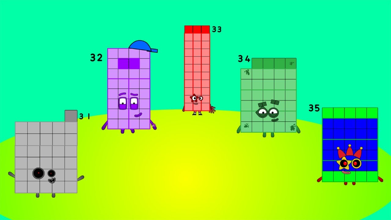 All Numberblocks 30s In Numberbonds Band Youtube