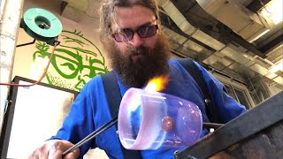 Glass artists Asp and Hand make a Bubba drinking cup