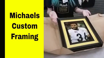 Michaels custom framing for the man cave