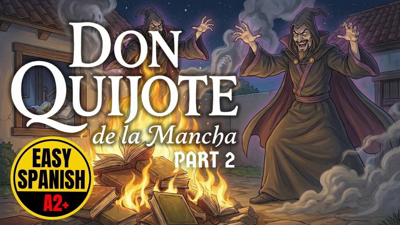 Learn SPANISH with Stories: The Burning of Don Quixote's Books