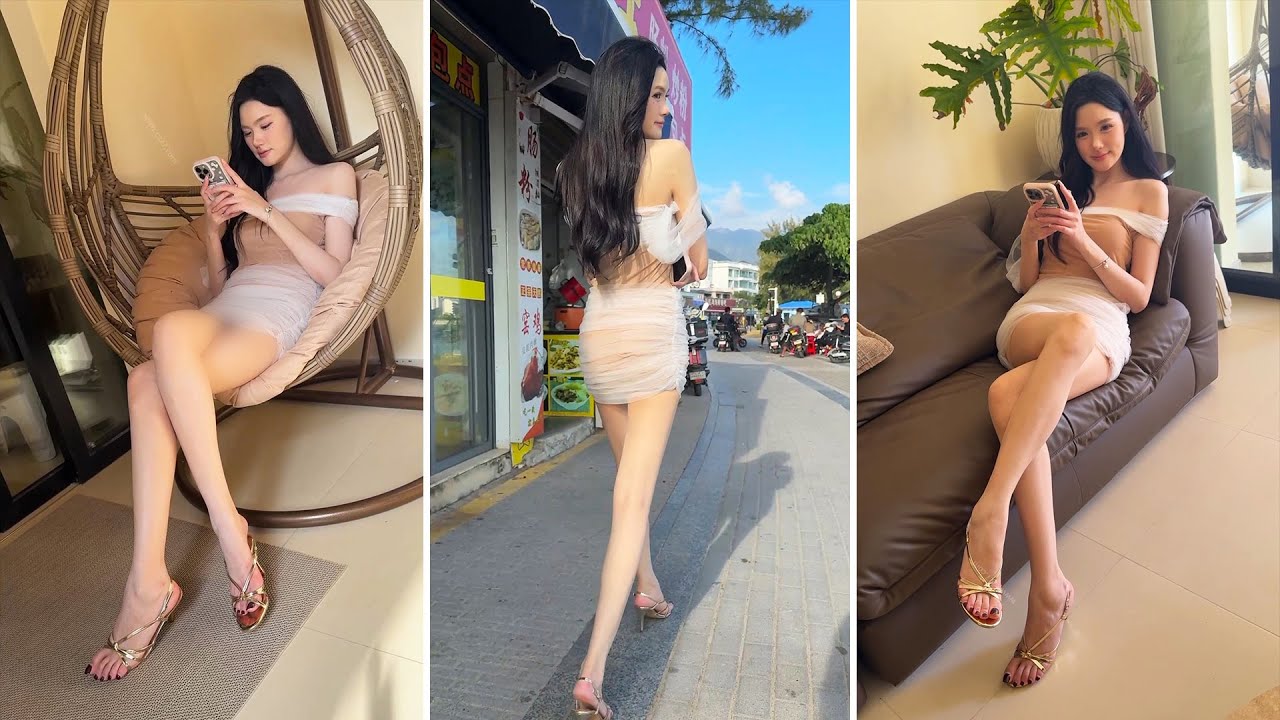 Chic Summer Style: Off-Shoulder Dress by the Sea