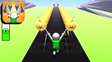 Twin Blade Slicer 🏃🔪💥 All Levels Gameplay (iOS,Android)