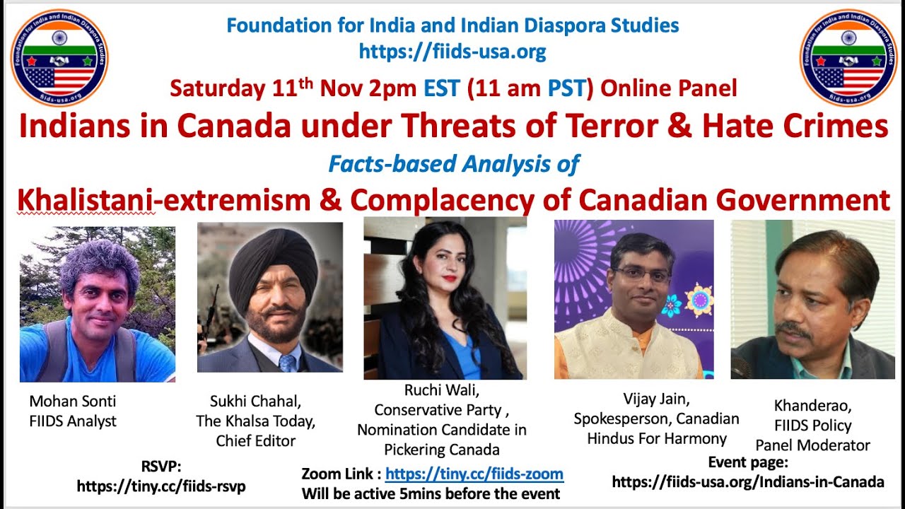 Indian Canadian under Khalistani's threats of terror and hate Crime & Government's complecancy