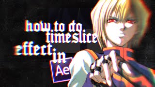 how to do timeslice effect! ll after effects tutorial