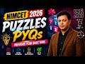 NIMCET 2026 Puzzles PYQs 🔥 | Previous Year Puzzle Questions | INPS Classes