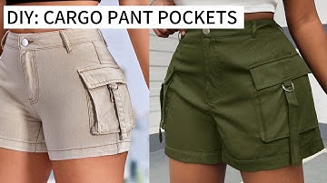 How to Cut and Sew Cargo Pants Pockets.