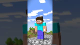 HELP Herobrine MLG Water Bucket Clutch VS Notch VS Mario & Luigi #shorts #minecraft #herobrine