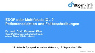 Multifokale oder EDOF IOL ? Patientenauswahl und Fallbeschreibungen