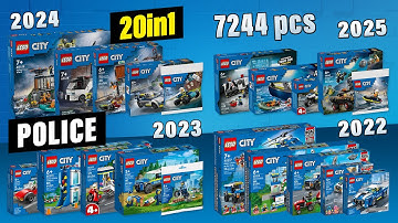 All LEGO City Police sets COMBO 2022-2025 (20in1)[7244 pcs] Step-by-Step Building Instructions | TBB