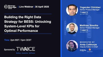Building the Right Data Strategy for BESS: Unlocking System-Level KPIs for Optimal Performance