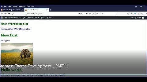 Wordpress Theme Development   PART 1- Creating Header, Footer and dynamic post