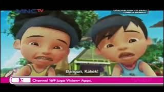 Upin Dan Ipin - Scene Tok Dalang Pingsan || Si rambo malah melatih tok dalang ambil lemparan kayu 😂