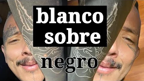 ¿Se puede tatuar sobre tinta negra?