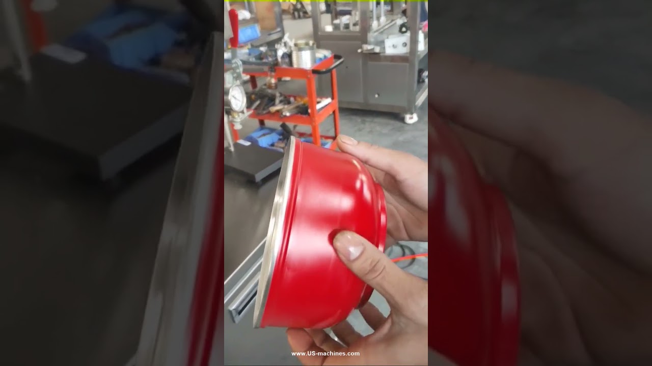 Semi automatic metal tin can big diameter can vacuum seaming machine vacuum sealer