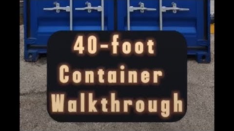 40 Foot Faraday Container Walkthrough