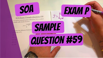 Exam P #59 | SOA Sample Questions