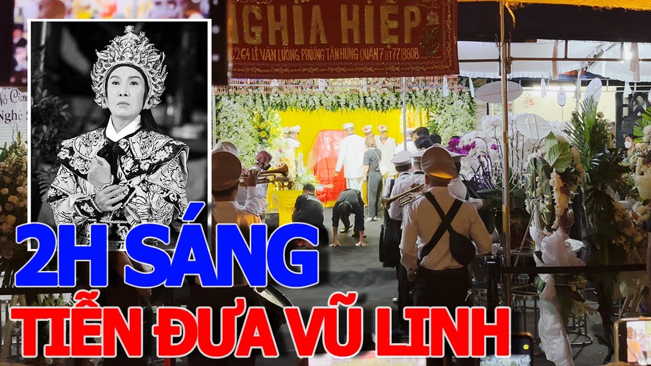 Giây phút ĐỘI KÈN TÂY trỗi nhạc đưa tiễn VŨ LINH ÔNG HOÀNG CẢI LƯƠNG trước giờ nhập quan 3 GIỜ SÁNG