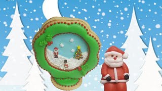 Santa Claus sugar transfers (how to) for cookies, cakes and cupcakes.