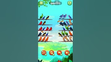 Color Bird Sort Puzzle Game Level 32 #shorts