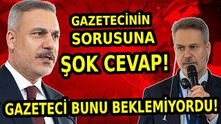 Hakan Fidan O Gazeteciye Ne Cevap Verdi? Türkiye Abye Girecek Mi? İşte O Anlar