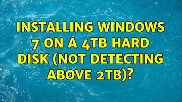 Installing Windows 7 on a 4TB Hard Disk (not detecting above 2TB)?