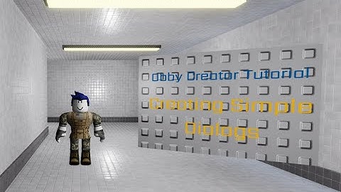 How To Make a Dialog In Obby Creator | Roblox | Simple Tutorial