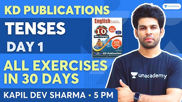 TENSES - Day 1 | KD PUBLICATIONS  All Exercises in 30 Days | Competitive Exam | Kapil Dev Sharma