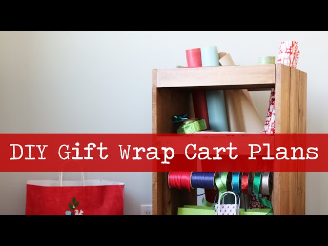 Make a DIY Wrapping Paper Organizer Cart · Nourish and Nestle