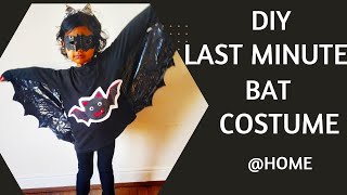DIY Halloween Bat Costume || DIY Basic Bat Costume || DIY Last-minute Halloween Bat Costume 🦇