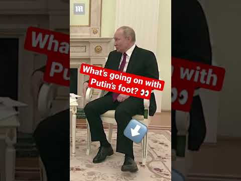What’s going on with Putin’s foot? #Shorts #Short #Putin #Russia #shortvideo