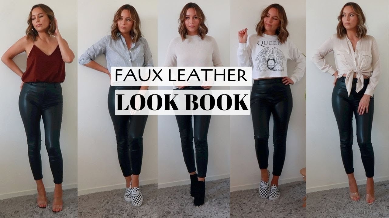 How To Style Faux Leather Pants