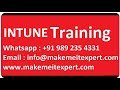 Microsoft Intune Training In Mumbai Day 1 Session