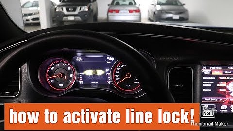How to use line lock in a dodge charger scatpack 392