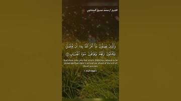 آيات تريح النفس و شفاء للمؤمنين بصوت عذب الشيخ  المنشاوي  " إنما يتذكر أولوا الالباب " الرعد [١٩-٢٤]