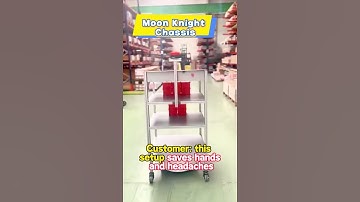 A customer customized racks on top of our Moon Knight robot chassis to optimize their workflow.