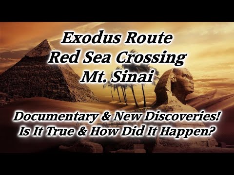 Moses, Exodus Route from Egypt, Red Sea Crossing, Mt. Sinai Location in Arabia, Ten Commandments