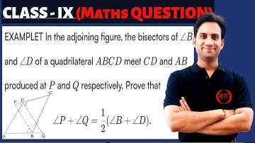 In the adjoining figure, the bisectors of angle B and angle D of a quadrilateral ABCD meet CD and AB