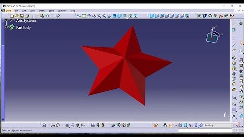 Catia Tutorial| How to create star in catia V5 for the beginners