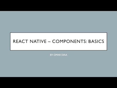 React Native - Components: Basics - YouTube