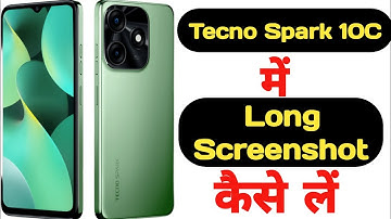 How to take long screenshot on Tecno Spark 10C || Tecno Spark 10C me long screenshot kaise le ||
